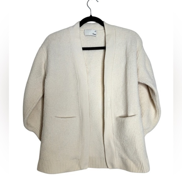 Aritzia Wilfred Free Unwind Cardigan Cream Wool XS
